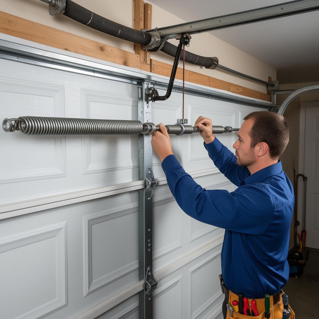 Professional garage door repair service by Plano Garage Doors